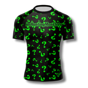 imHuntingMonsters Reversed Riddler Short Sleeve Rashguard