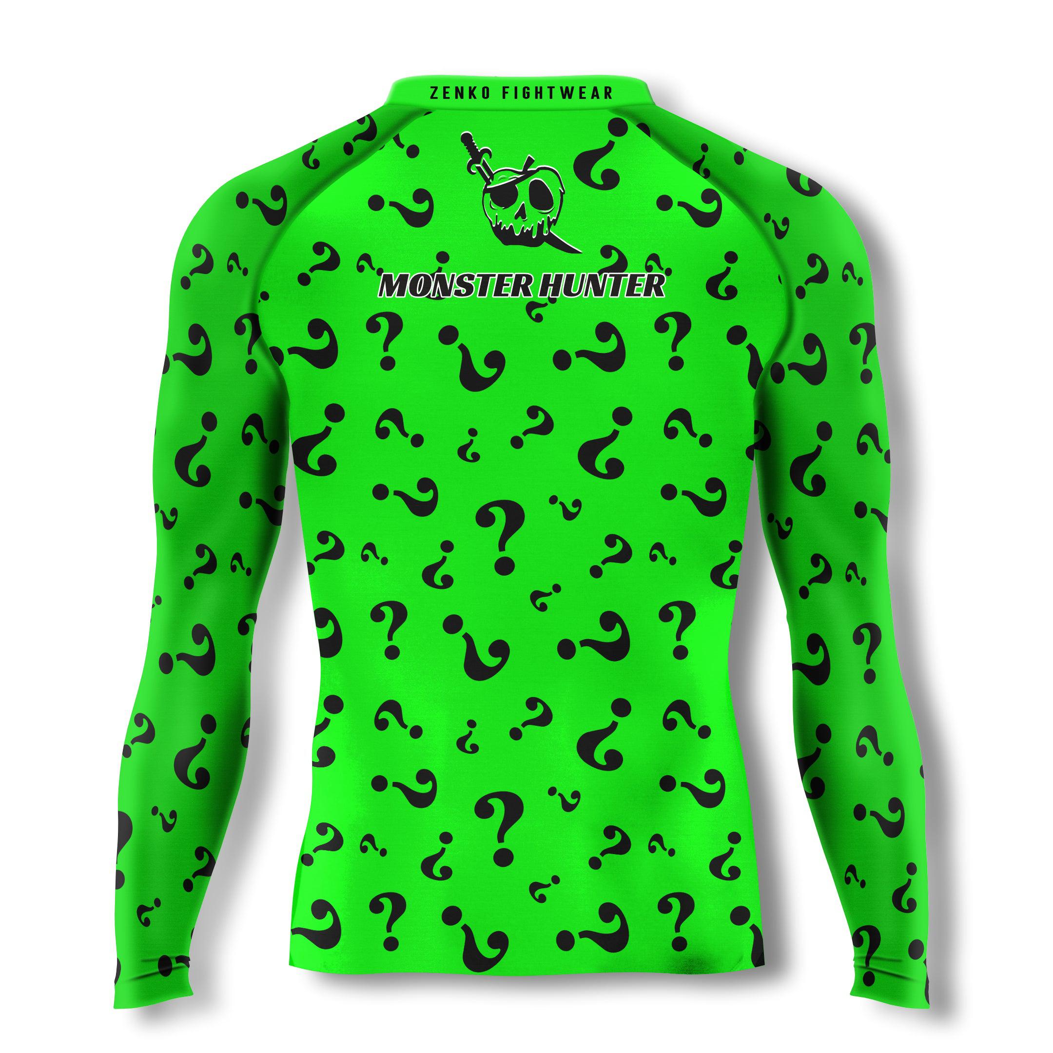 Long Sleeve Riddler imHuntingMonsters Riddler Long Sleeve Rashguard – ZENKO FIGHTWEAR™