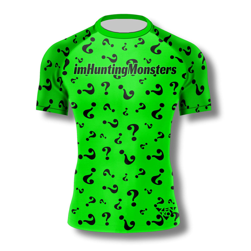 imHuntingMonsters Riddler Short Sleeve Rashguard