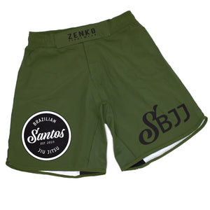 Santos BJJ Grappling Shorts (Green)