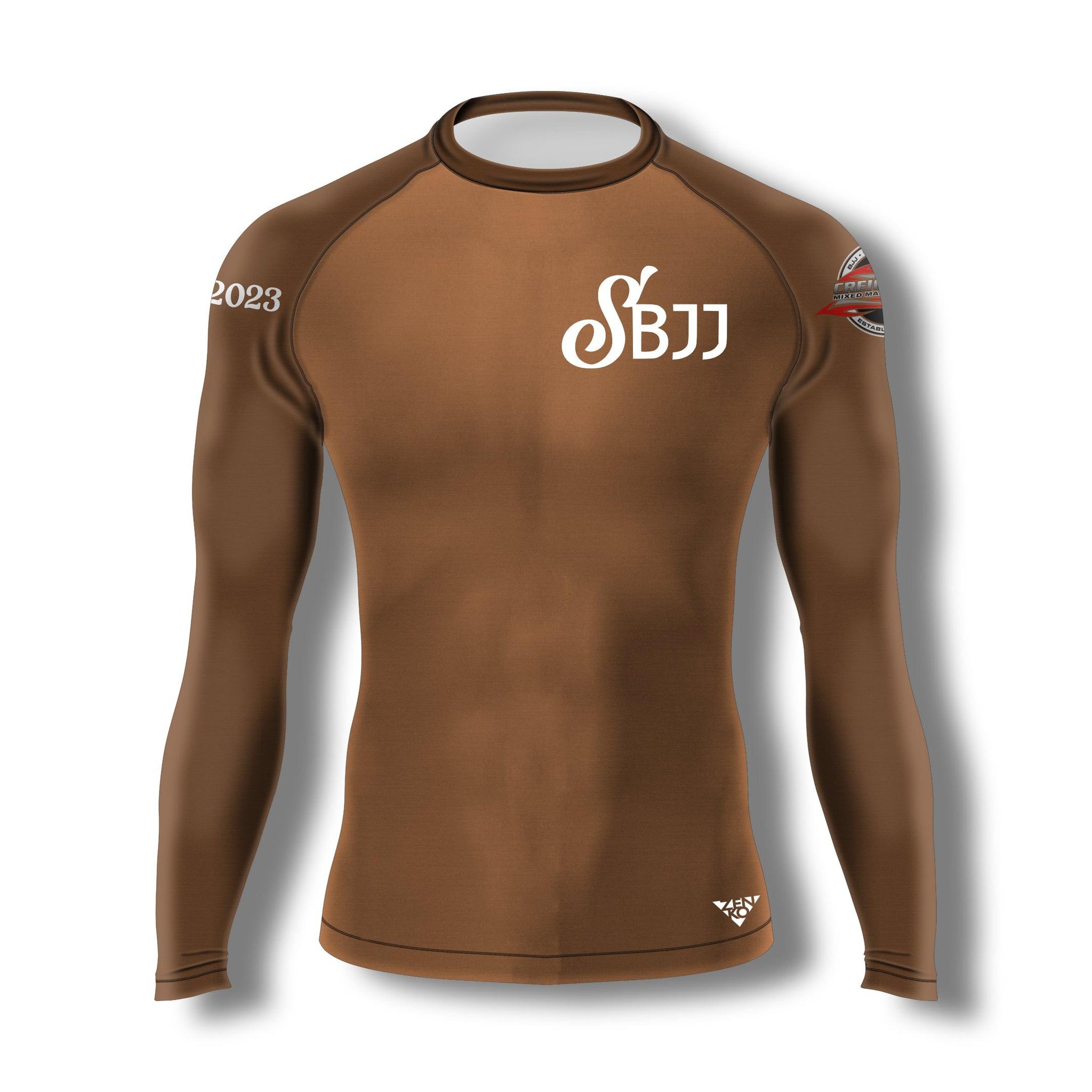 SantosBJJRankedRashguard_Brown