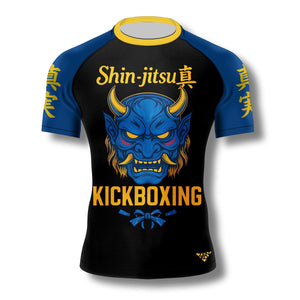 Shinjitsu Kickboxing "Blue Oni" Rashguard