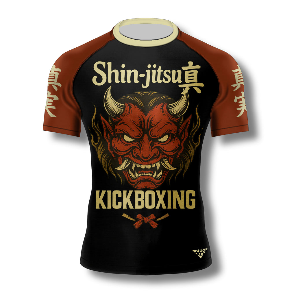 Shinjitsu Kickboxing "Red Oni" Rashguard