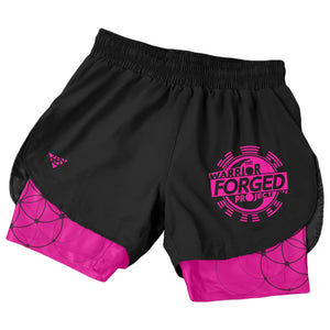 The Warrior Forged Project Duo Shorts (Black & Pink)