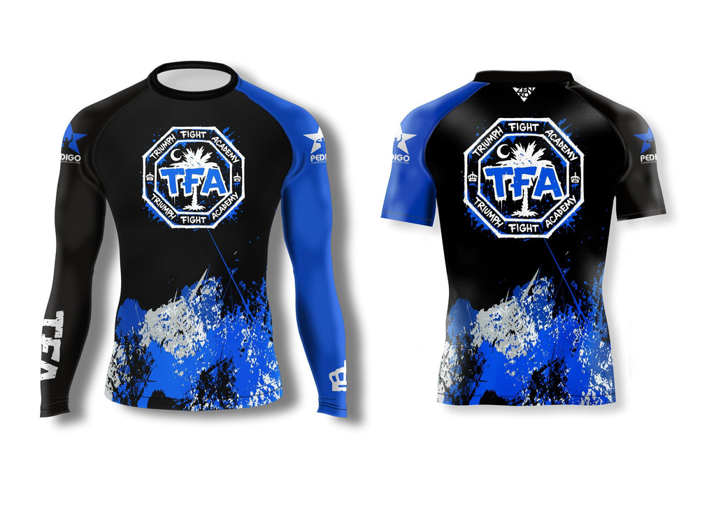 Triumph Ranked Graffiti Rashguard (Blue)