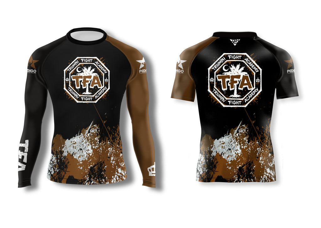 Triumph Ranked Graffiti Rashguard (Brown)