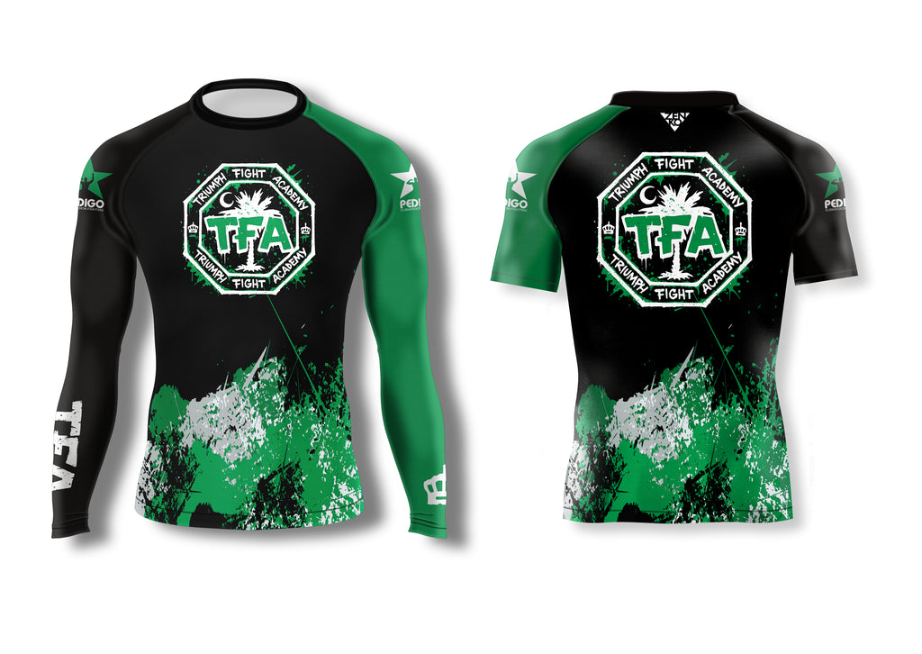 Triumph Ranked Graffiti Rashguard (Green)