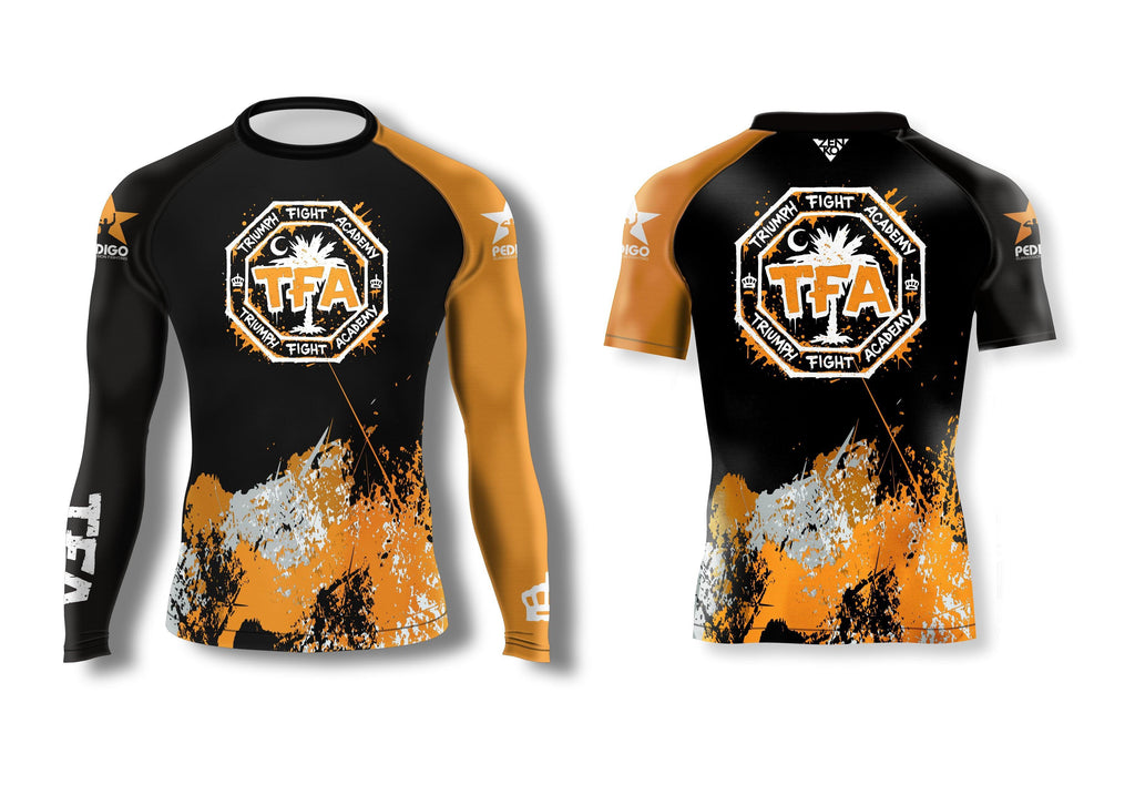 Triumph Ranked Graffiti Rashguard (Orange)