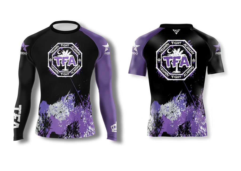 Triumph Ranked Graffiti Rashguard (Purple)