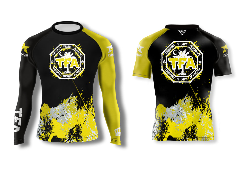 Triumph Ranked Graffiti Rashguard (Yellow)