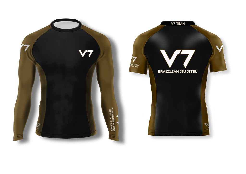 V7 Ranked Rashguard (Brown)