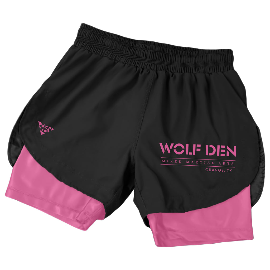 Wolf Den MMA Duo Shorts (Pink)