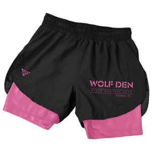 Wolf Den MMA Duo Shorts (Pink)