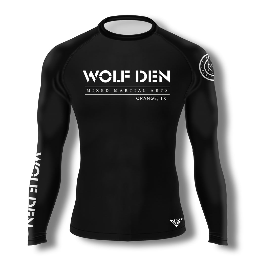 Wolf Den MMA Long Sleeve Rashguard (Black)
