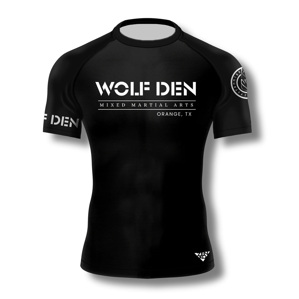Wolf Den MMA Short Sleeve Rashguard (Black)