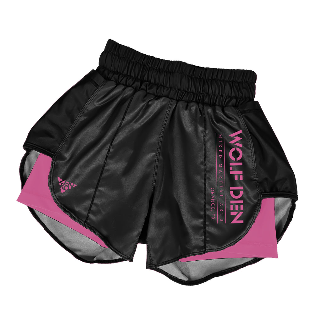Wolf Den MMA Women's Duo Shorts (Pink)