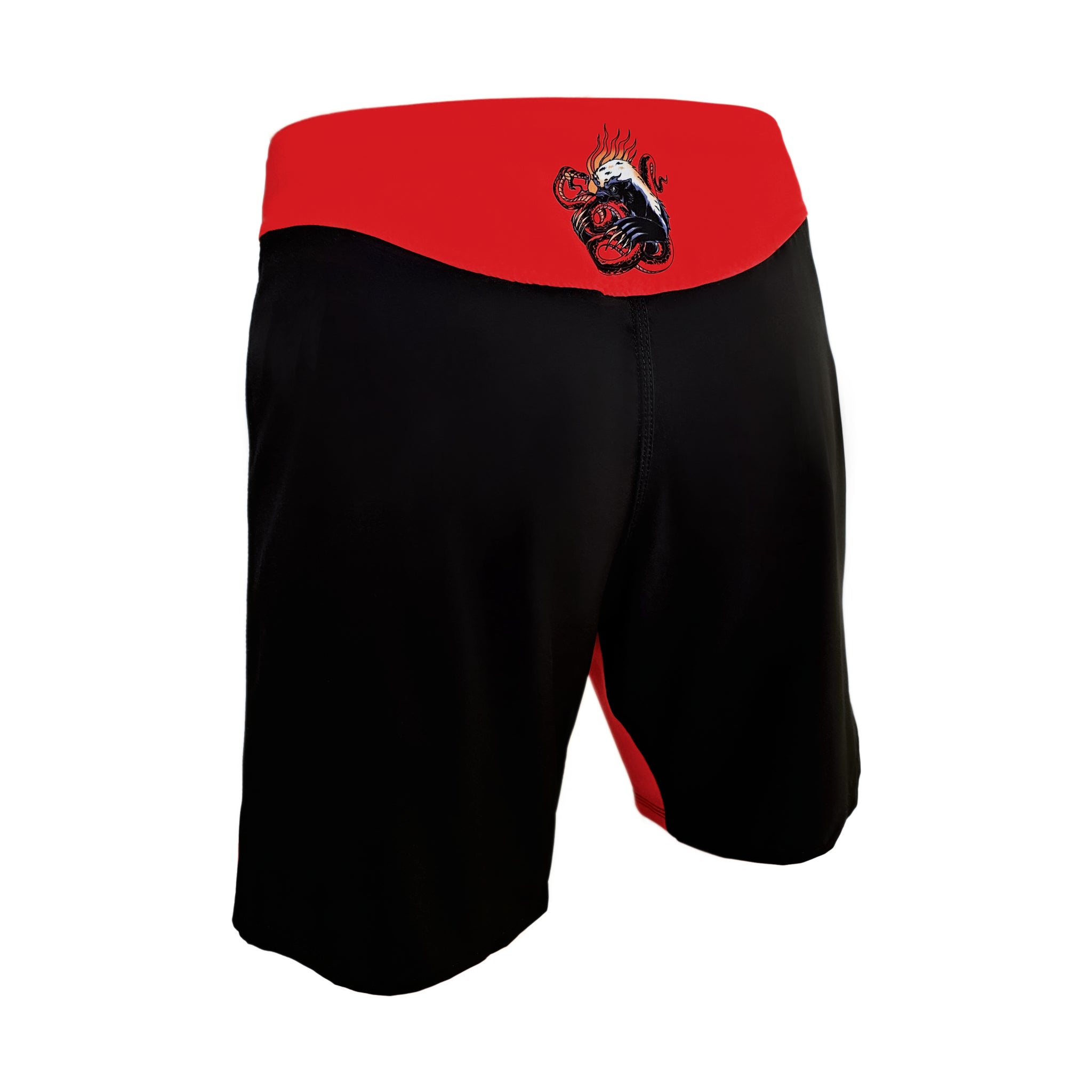 ウエイトトレーニング MMA shorts White Wave High Split Shorts