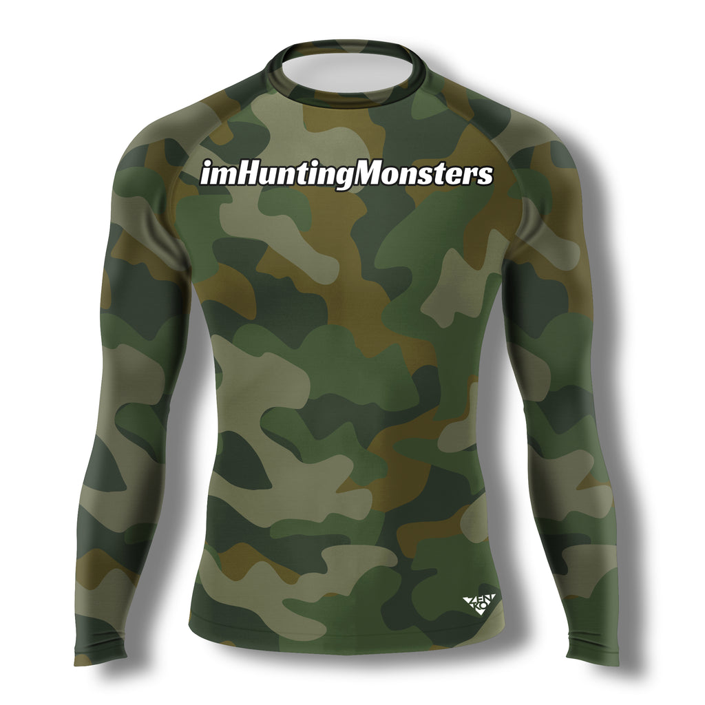 imHuntingMonsters Camo Rashguard