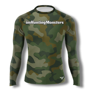 imHuntingMonsters Camo Rashguard