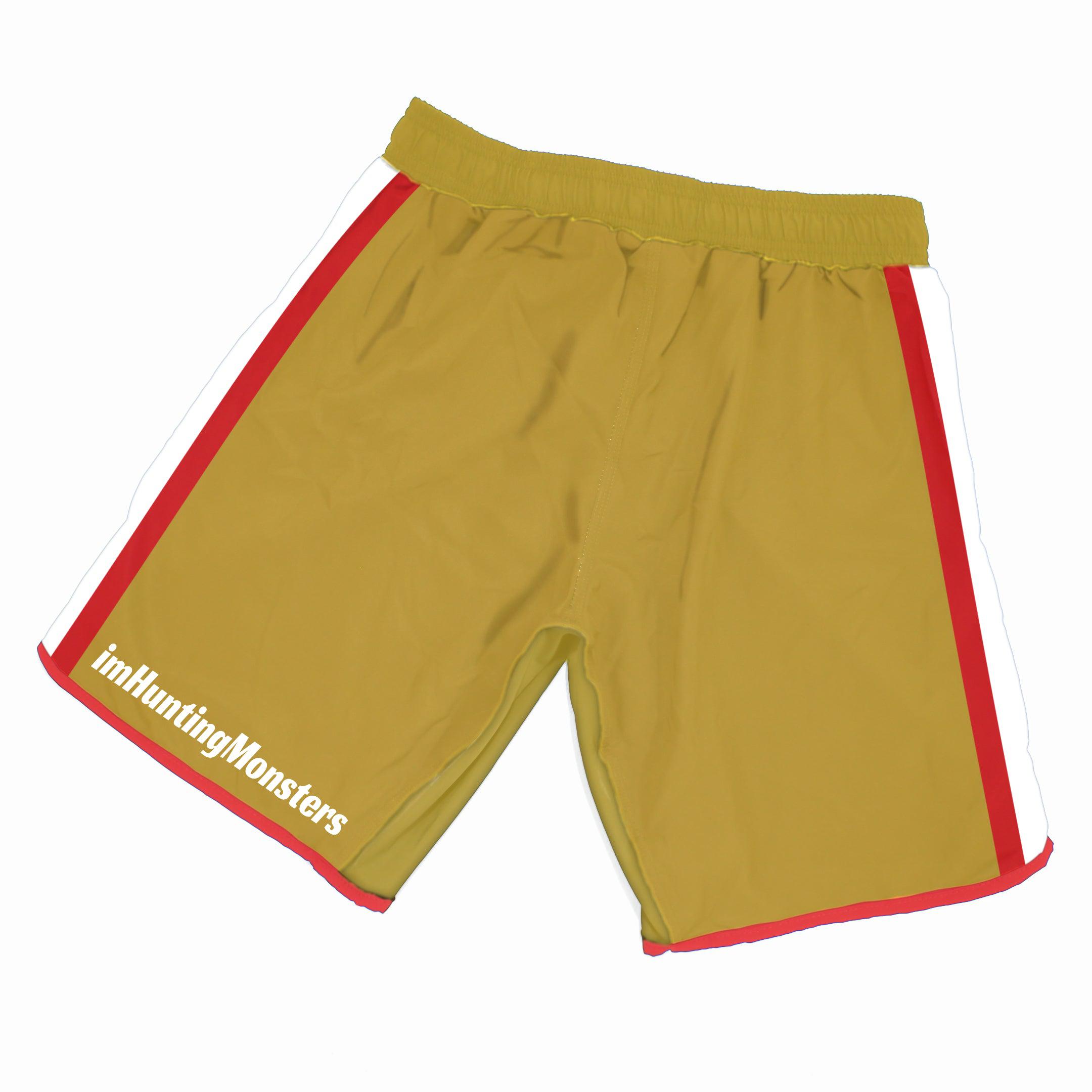 imHuntingMonsters "Gold Blooded" Grappling Shorts
