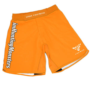 imHuntingMonsters Orange Grappling Shorts