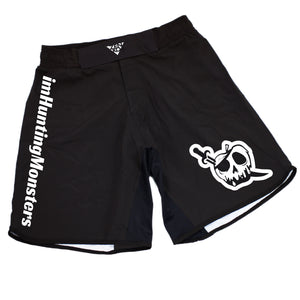 imHuntingMonsters Pirate Grappling Shorts (Black & White)