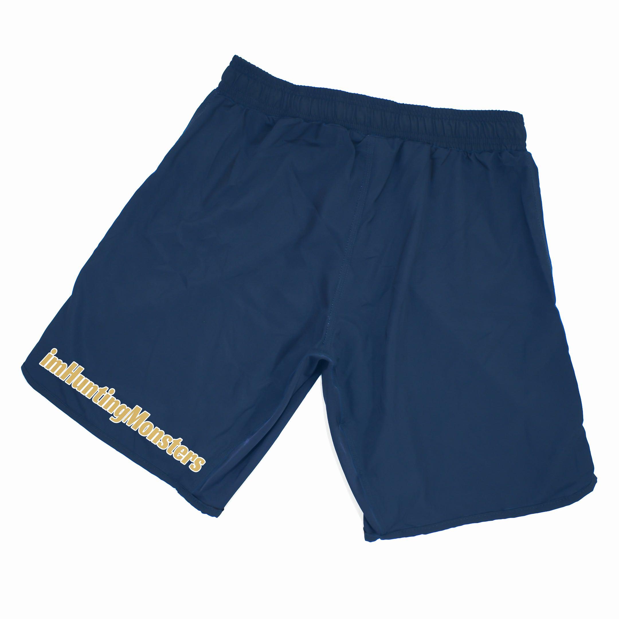 imHuntingMonsters Pirate Grappling Shorts (Blue)