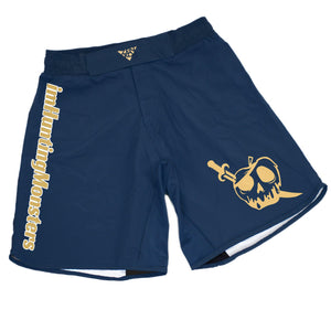 imHuntingMonsters Pirate Grappling Shorts (Blue)