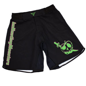 imHuntingMonsters Pirate Grappling Shorts (Green & Pink)