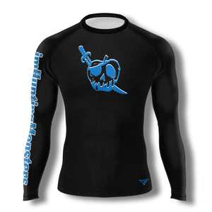 imHuntingMonsters Ranked Pirate Rashguard (Blue)