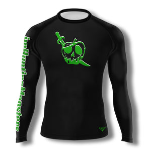 imHuntingMonsters Ranked Pirate Rashguard (Green)