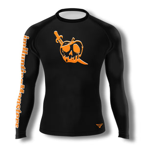 imHuntingMonsters Ranked Pirate Rashguard (Orange)