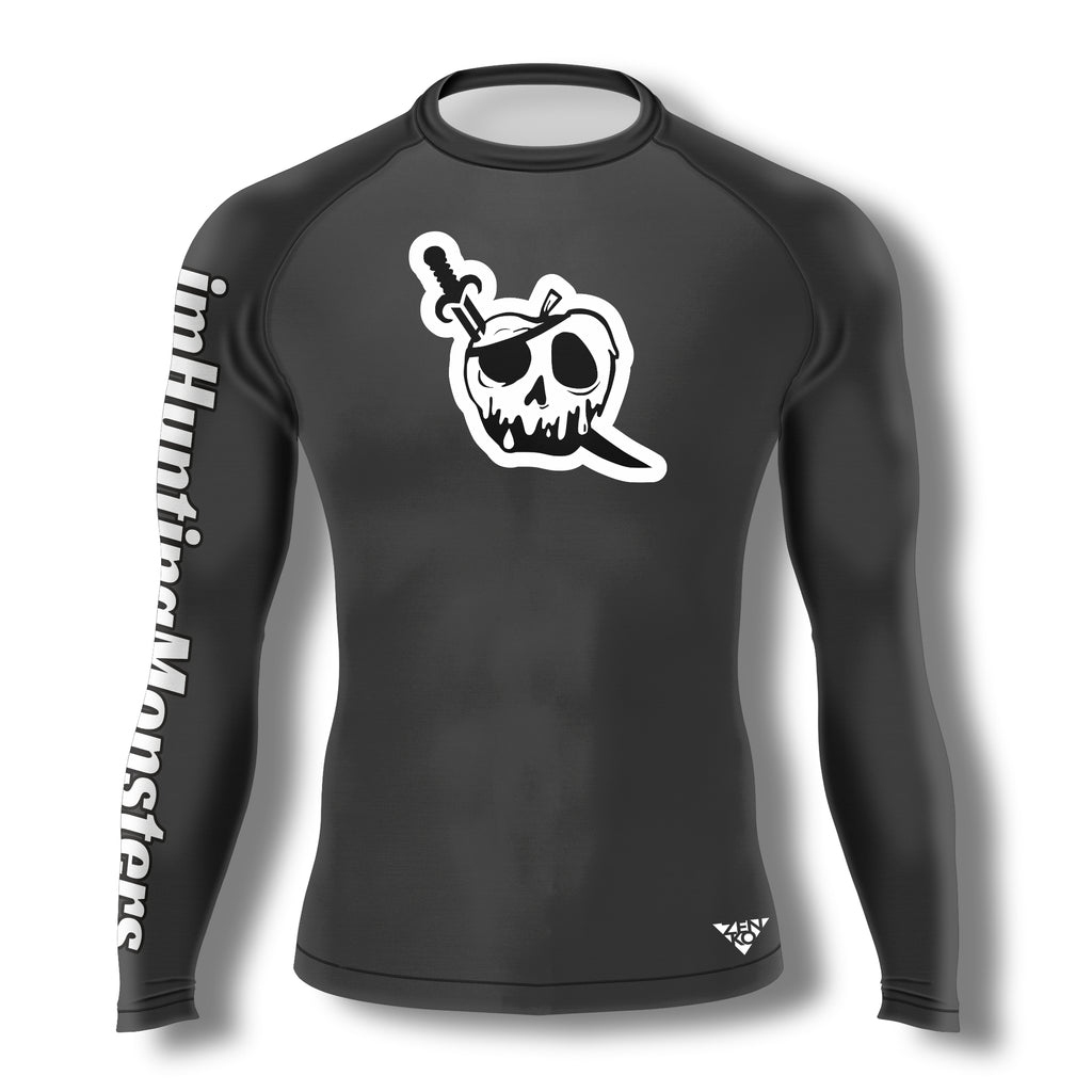 imHuntingMonsters Pirate Rashguard (Solid Gray)