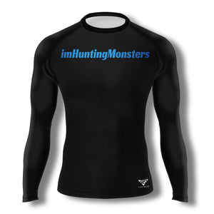 imHuntingMonsters Ranked Rashguard (Blue)