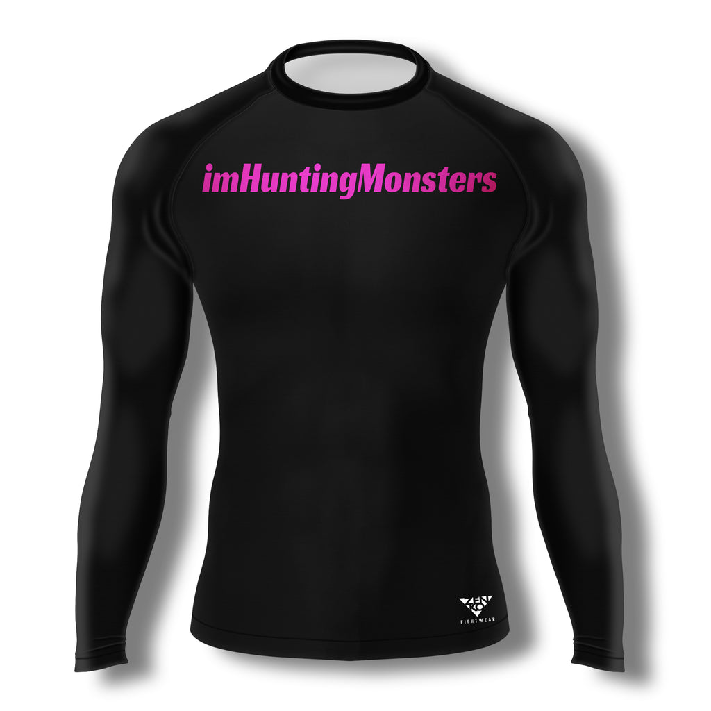 imHuntingMonsters Ranked Rashguard (Pink)