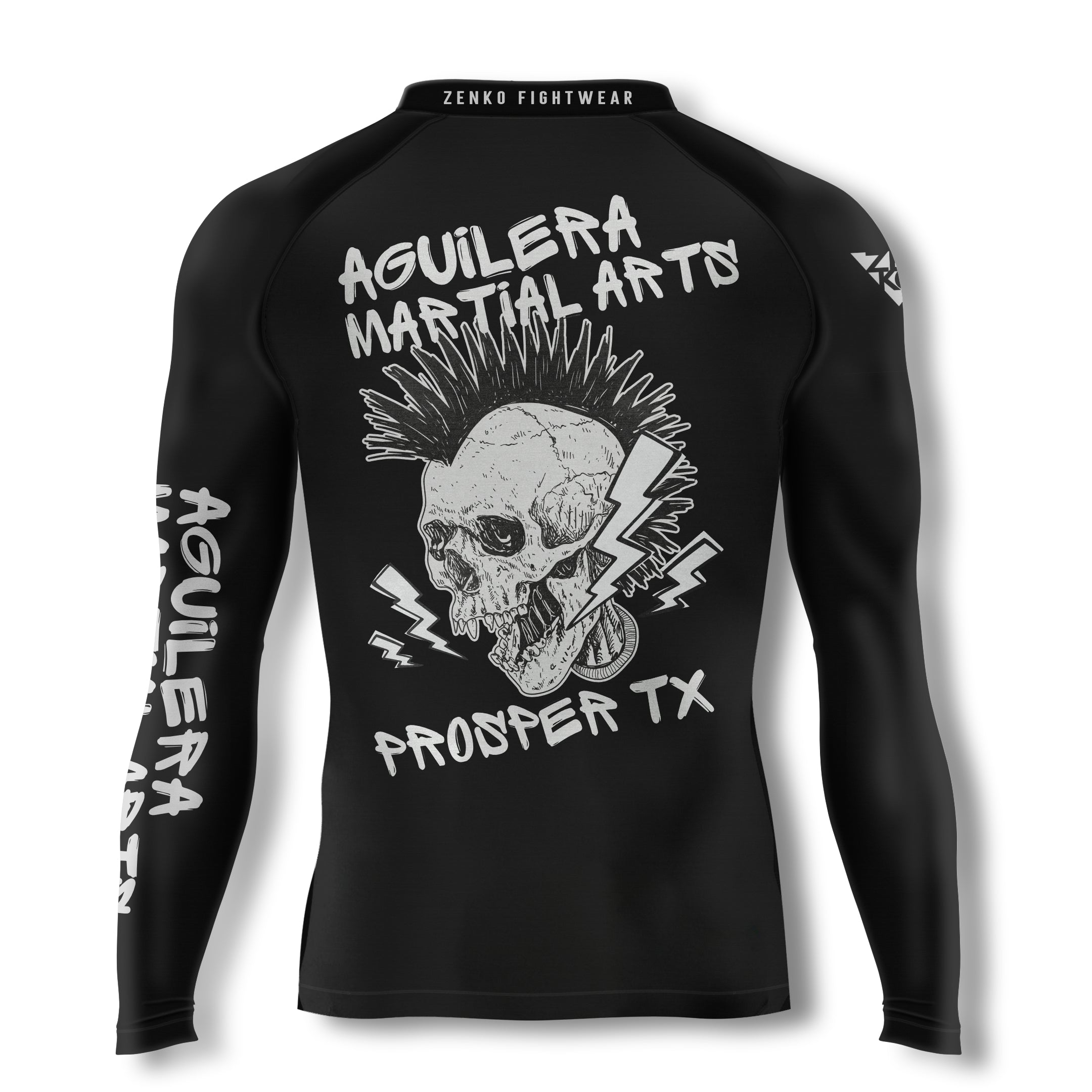 Aguilera Martial Arts Long Sleeve Skull Rashguard