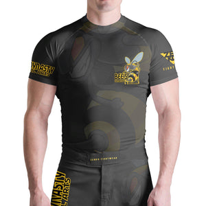 Bee's Dynasty Short Sleeve Rashguard (Black) Zenko Fightwear