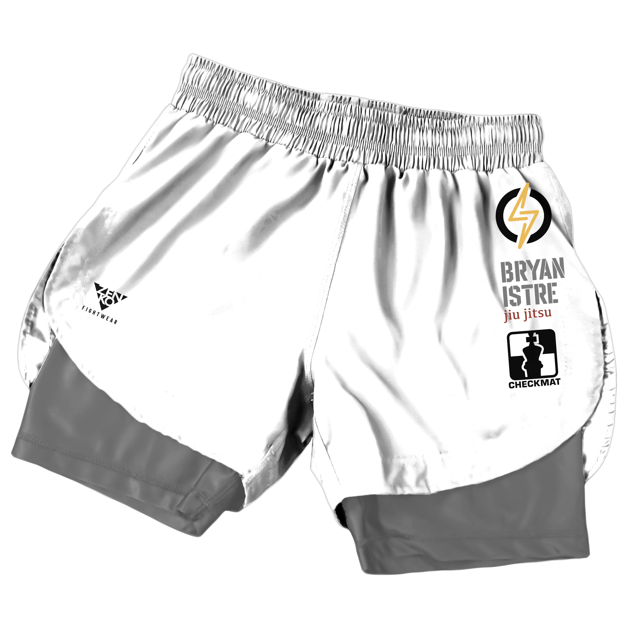 Bryan Istre Jiu Jitsu Duo Shorts (White)