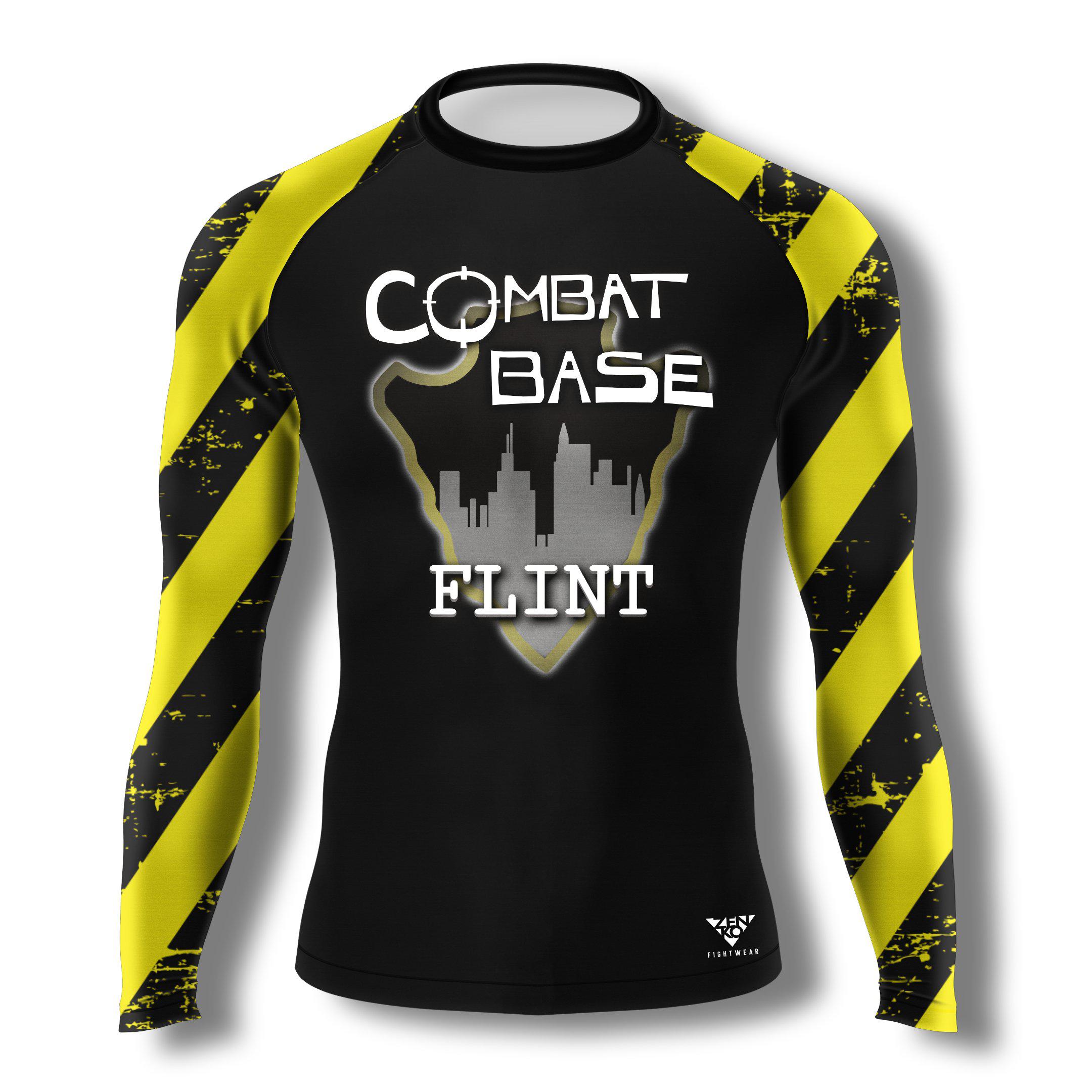 Combat Base Flint Caution Rashguard - Zenko Fightwear