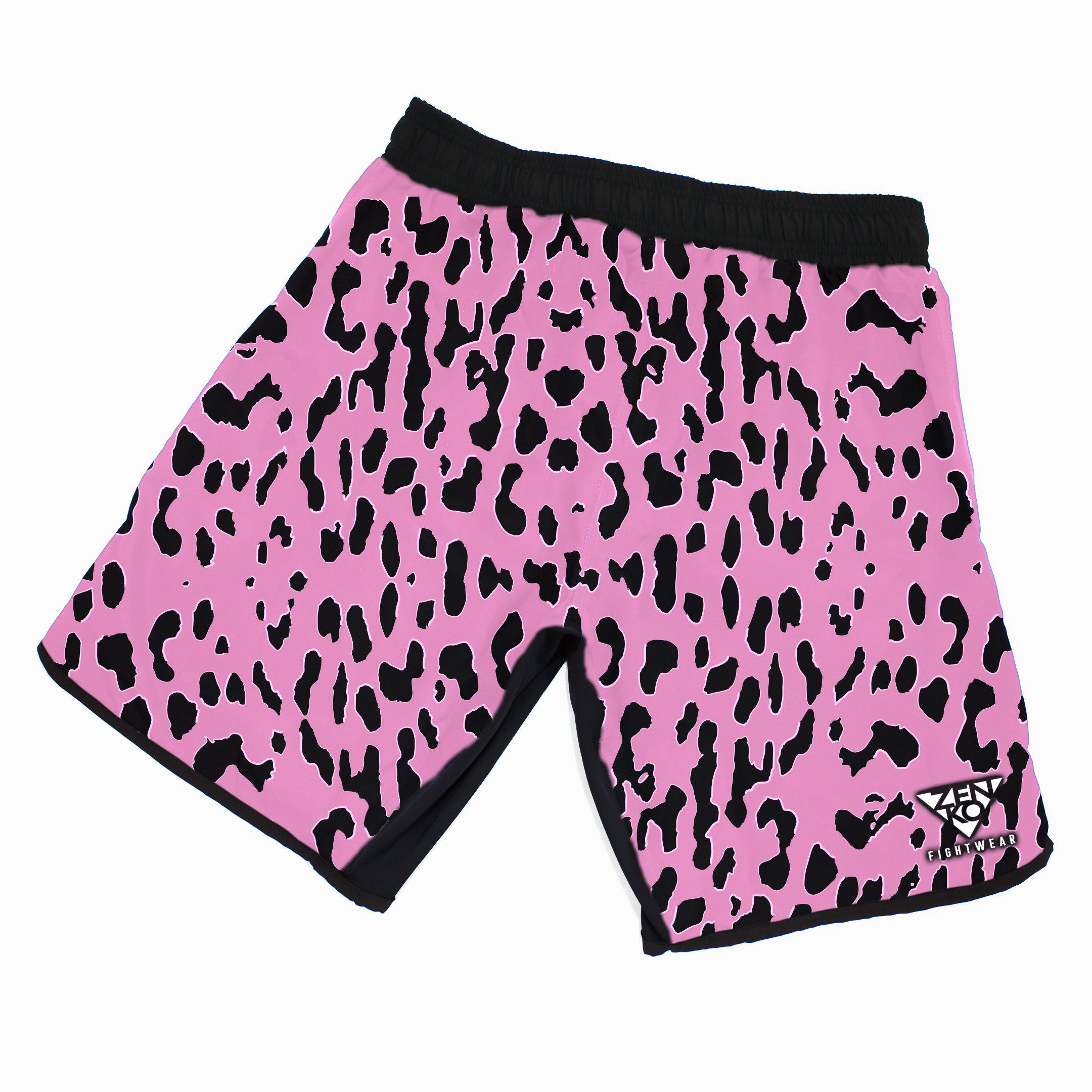 E26 Pink Leopard Grappling Shorts – ZENKO FIGHTWEAR™