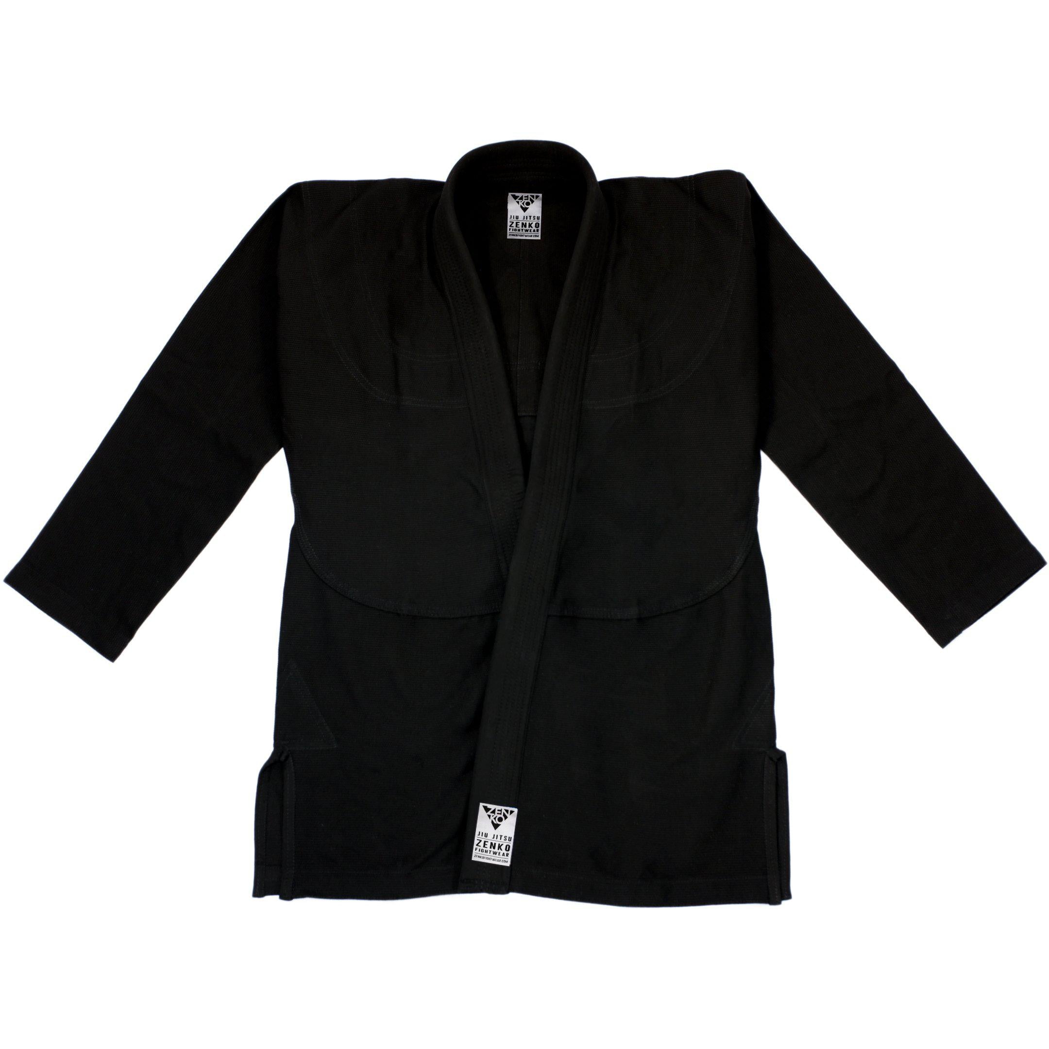 Featherweight Kimono (Black) Zenko Fightwear - BJJ Gi Jacket