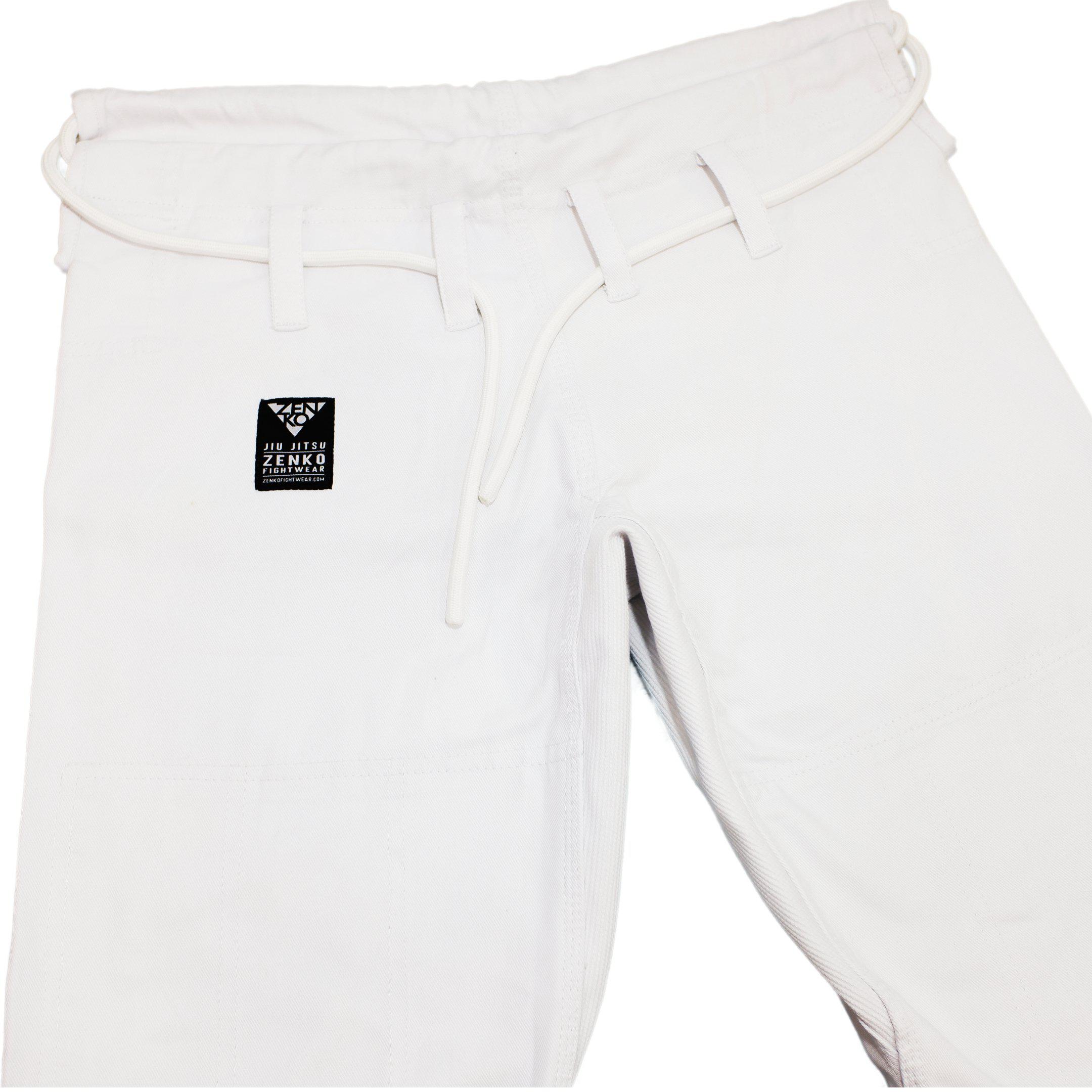 MPR Endurance Gi Pants (White) Zenko Fightwear
