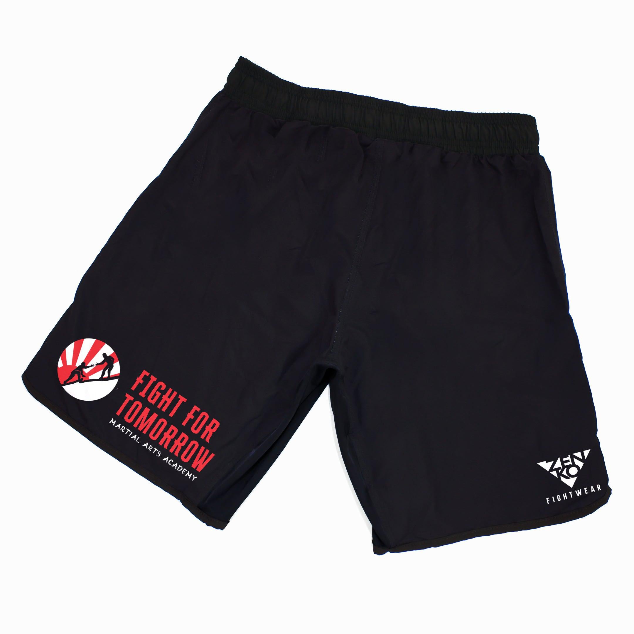 Fight For Tomorrow Grappling Shorts (Black) Zenko Fightwear
