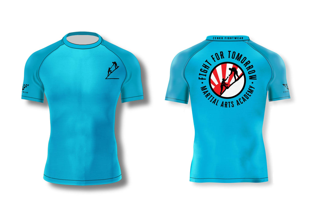 Fight For Tomorrow Rashguard (Blue) Zenko Fightwear