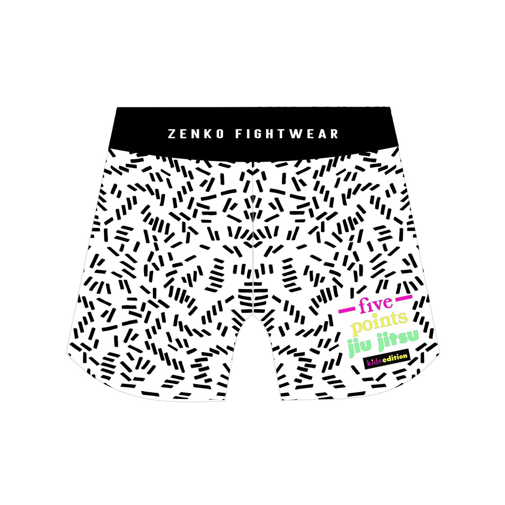 Five Points Jiu Jitsu Kids Edition Hybrid Fight Shorts - Zenko Fightwear
