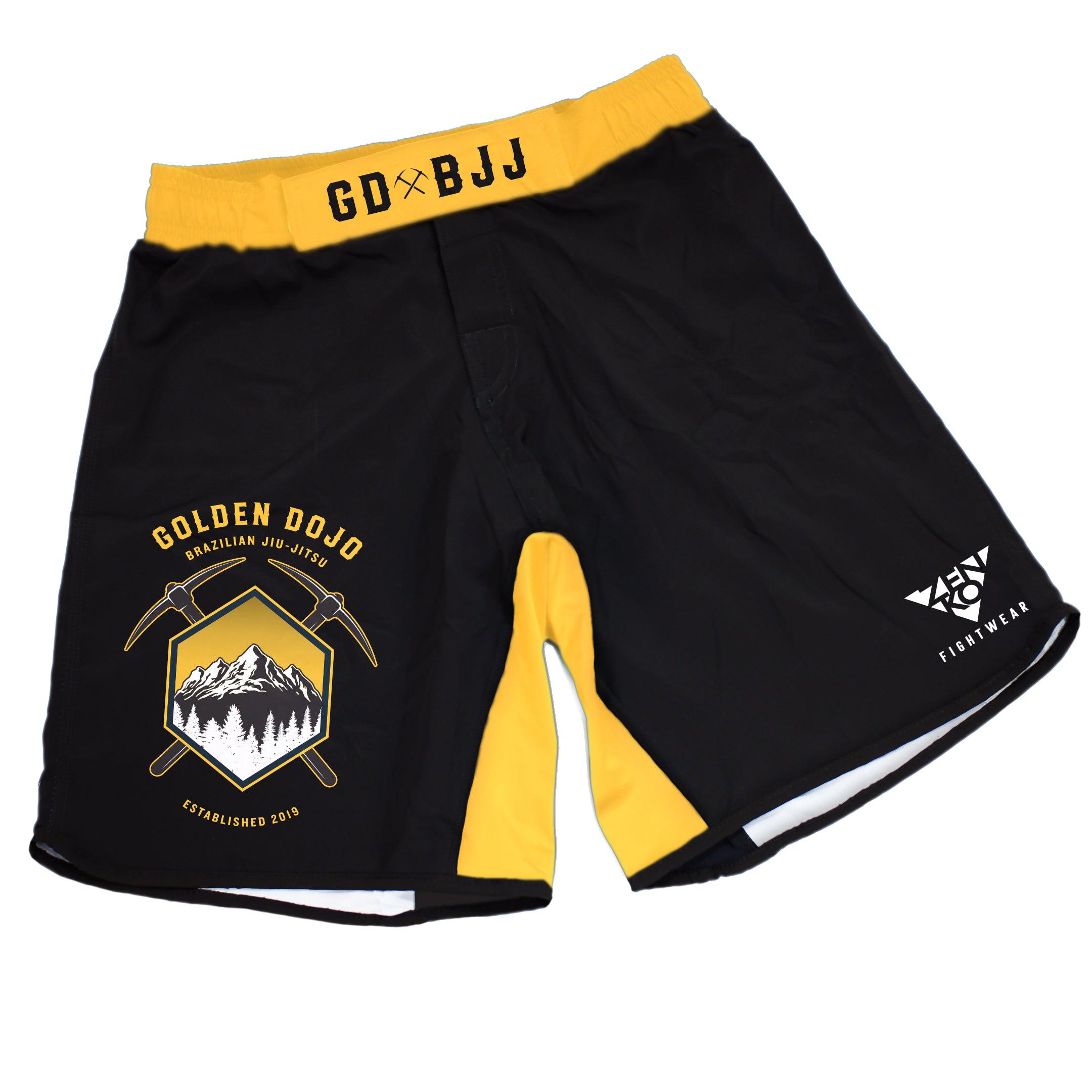 Golden Dojo BJJ Grappling Shorts - Zenko Fightwear