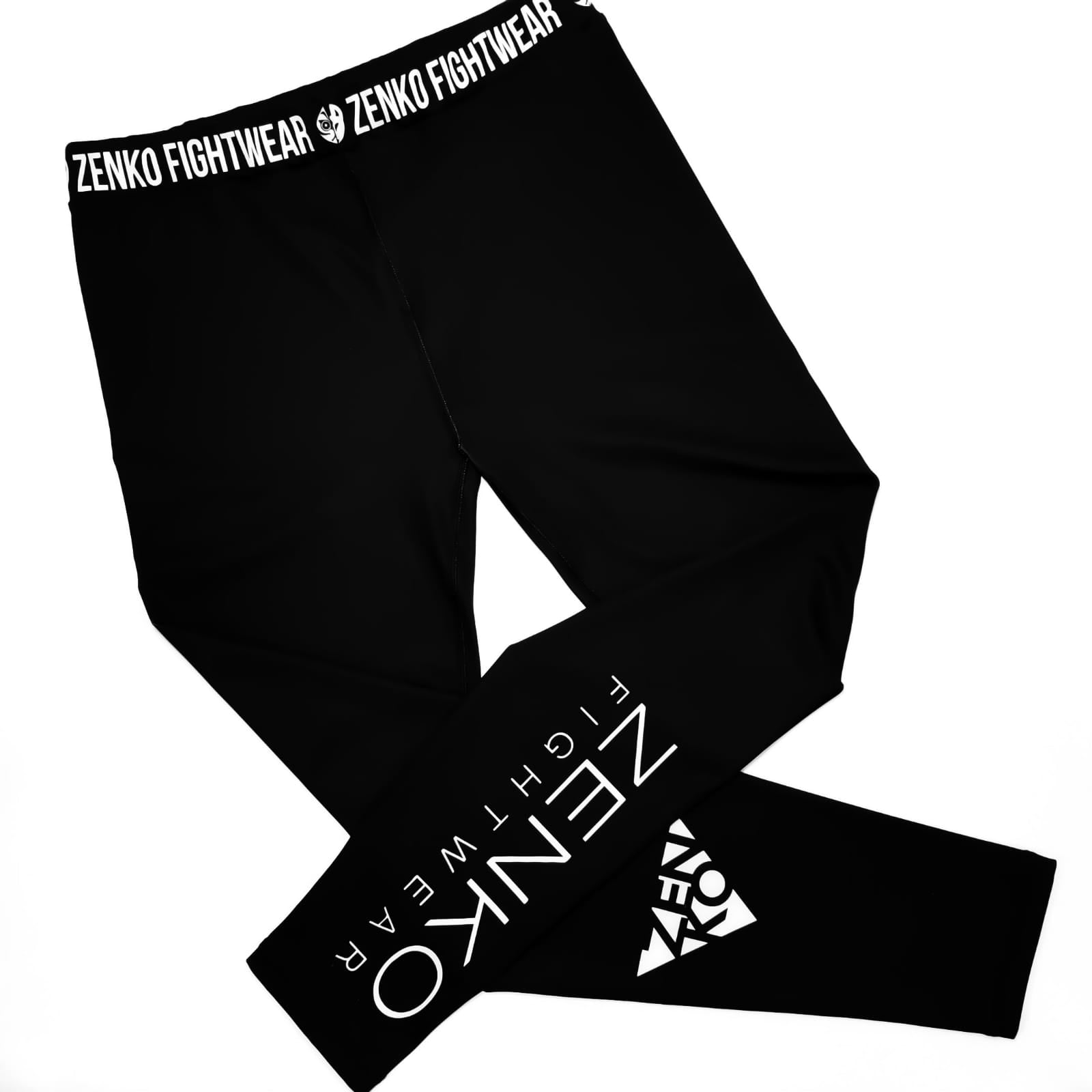 Zenko Fightwear Black Logo Spats