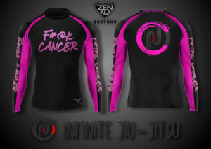 Infinite Jiu-Jitsu F#@K Cancer Rashguard - Zenko Fightwear