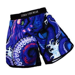 Neon Octopus Grappling Shorts - Zenko Fightwear