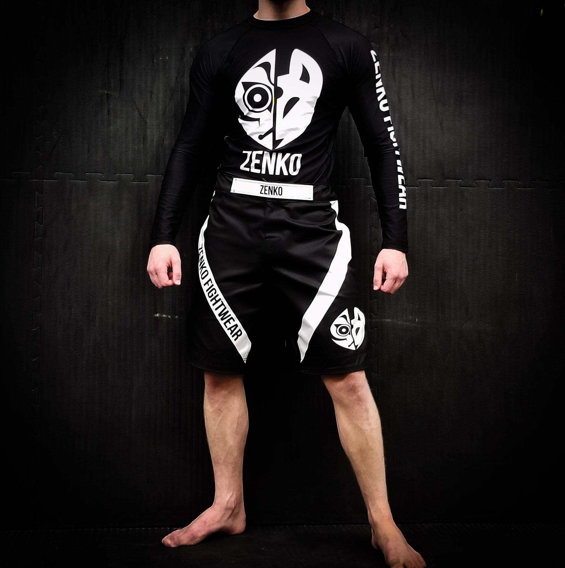 Zenko Fightwear Logo Rashguard Black